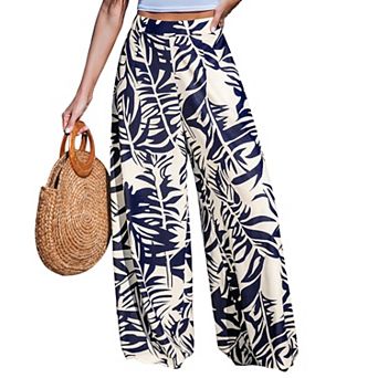 Women's Cupshe Tropical Floral Wide Leg Pants