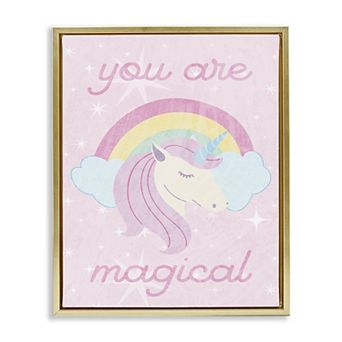 Stupell Home Decor Magical Sparkle Unicorn Framed Wall Art