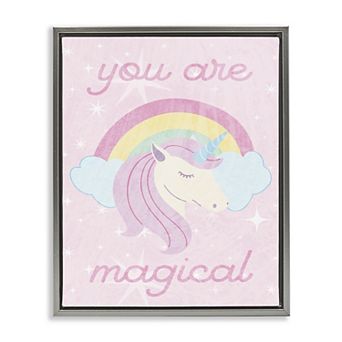 Stupell Home Decor Magical Sparkle Unicorn Framed Wall Art