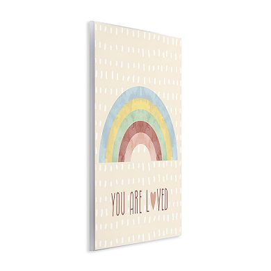 Stupell Home Decor Loved Rainbow Wall Plaque Art
