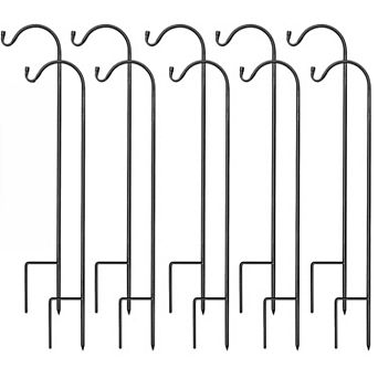 Sorbus Set of 10 Shepherds Hooks for Outdoor
