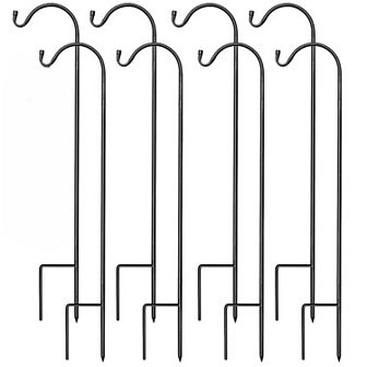 Sorbus Set of 8 Shepherds Hooks for Outdoor