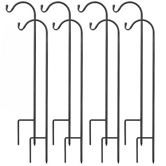 Sorbus Set of 8 Shepherds Hooks for Outdoor