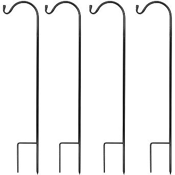 Sorbus Set of 4 Shepherds Hooks for Outdoor