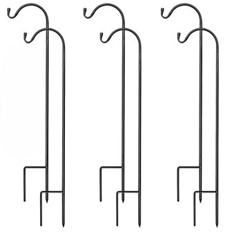 Sorbus Set of 6 Shepherds Hooks for Outdoor