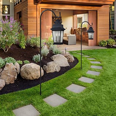 Sorbus Set of 6 Shepherds Hooks for Outdoor