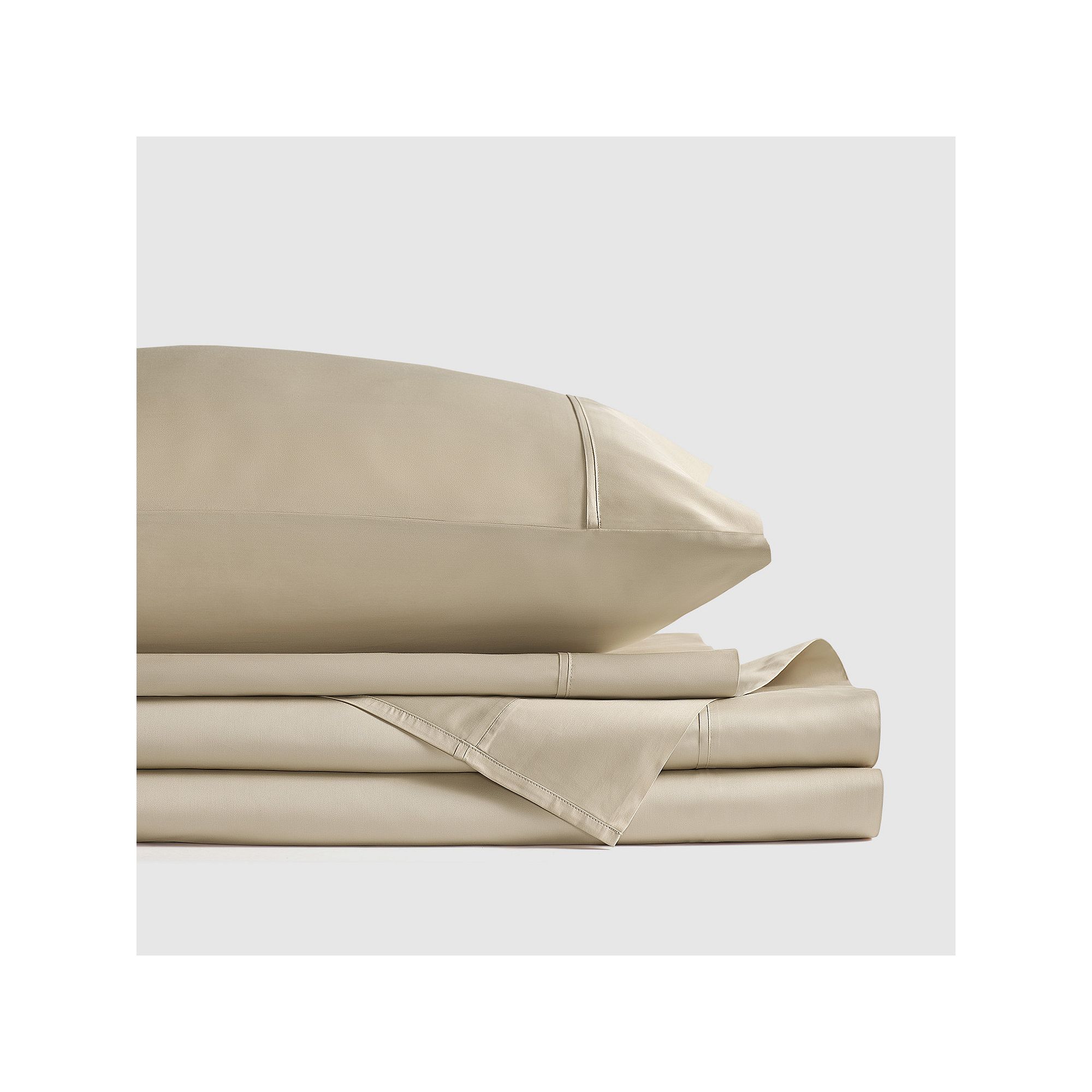 Five Queens Court Superior Sheet Set with Pillowcases, Pale Gold