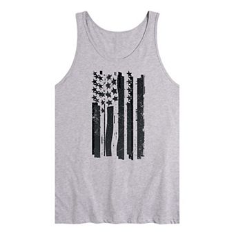 Men's Glitched Freedom Graphic Tank Top