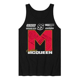 Disney/ Pixar's Cars Lightning McQueen Men's Race Jersey Graphic Tank Top
