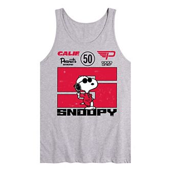 Men's Peanuts Snoopy Racer Graphic Tank Top