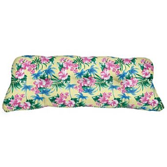 BrylaneHome Bh Performance Fabric Tufted Wicker Settee Cushion