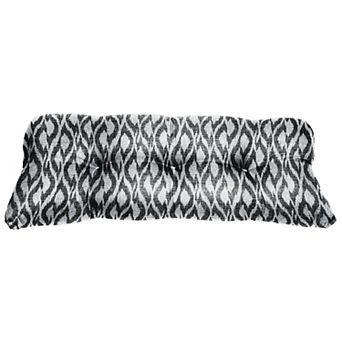 BrylaneHome Bh Performance Fabric Tufted Wicker Settee Cushion