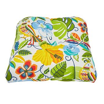 BrylaneHome Bh Outdoor Performance Tufted Wicker Chair Cushion