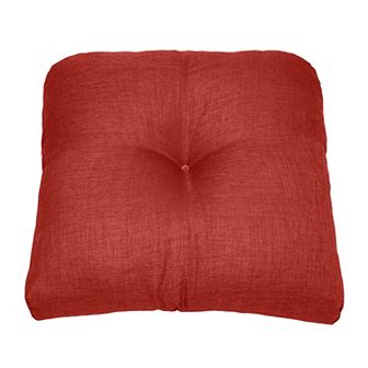 BrylaneHome Bh Outdoor Performance Tufted Wicker Chair Cushion
