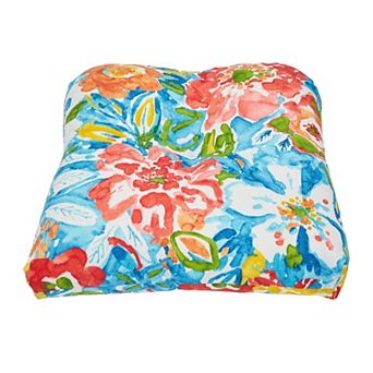 BrylaneHome Bh Outdoor Performance Tufted Wicker Chair Cushion