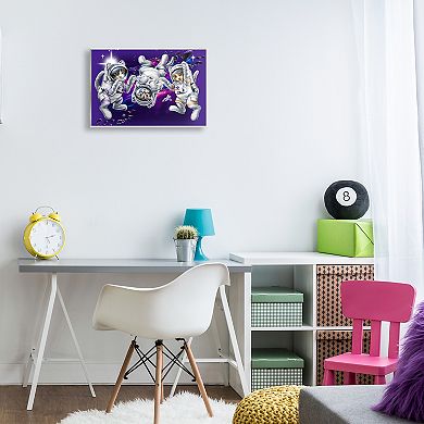 Stupell Home Decor Astronaut Cat Trio Wall Plaque