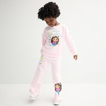 Girls 4-12 Gabby's Dollhouse 2 pc Fleece Sweatshirt & Pants Set