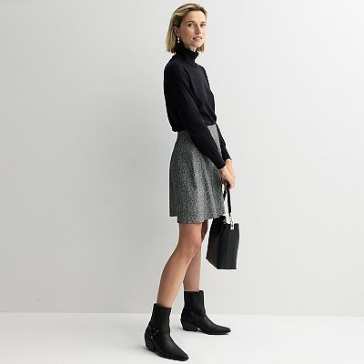 andmary♡Chuchu flare mini skirt♡gray♡M