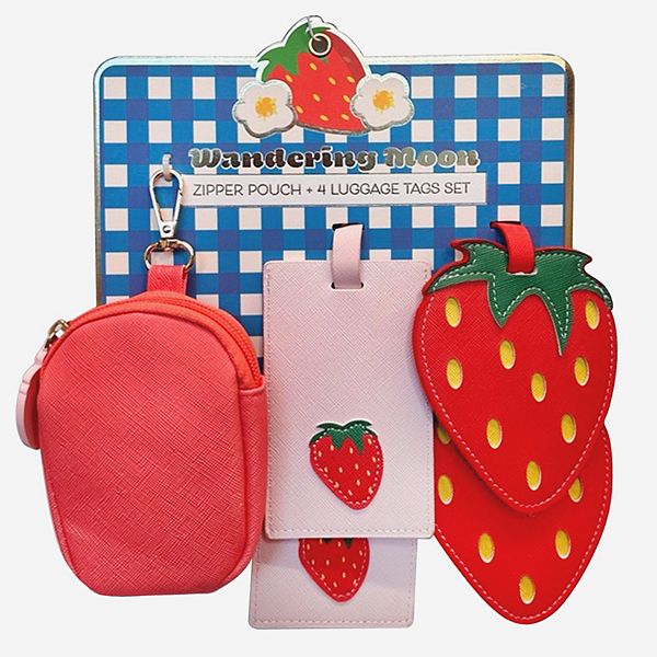 Wandering Moon 4-pc. Luggage Tags Set with Pouch