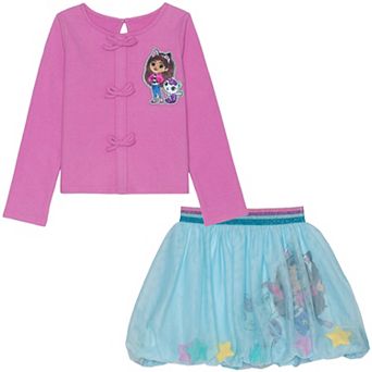 Baby & Toddler Gabby's Dollhouse 2 pc Sweater & Bubble Skirt Set