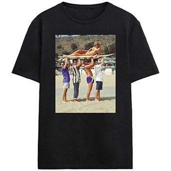 Juniors' Beverly Hills 90210 Beach Scene Graphic T-Shirt