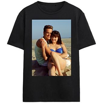 Juniors' Beverly Hills 90210 Brenda & Dylan Beach Graphic T-Shirt