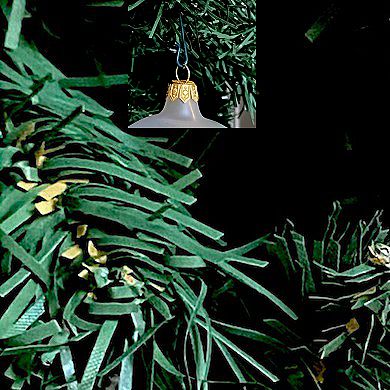 Discover Europe Made in Italy Poinsettia Glass Ball Christmas Ornament