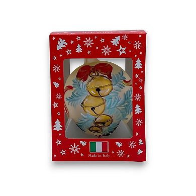 Discover Europe Made in Italy Bells Glass Ball Christmas Ornament