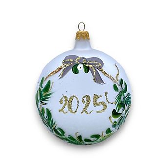 Discover Europe Made in Italy 2025 Glass Ball Christmas Ornament