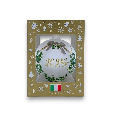Discover Europe Made in Italy 2025 Glass Ball Christmas Ornament