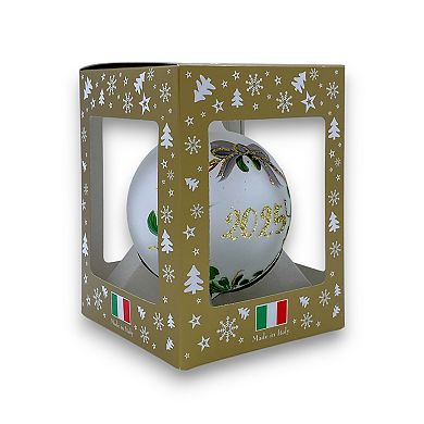 Discover Europe Made in Italy 2025 Glass Ball Christmas Ornament