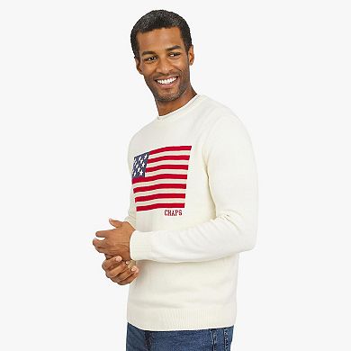 Men's Chaps Long Sleeve Flag Sweater
