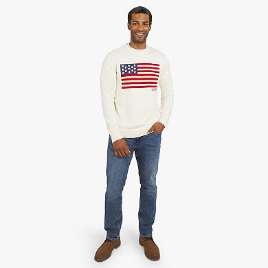 Men's Chaps Long Sleeve Flag Sweater