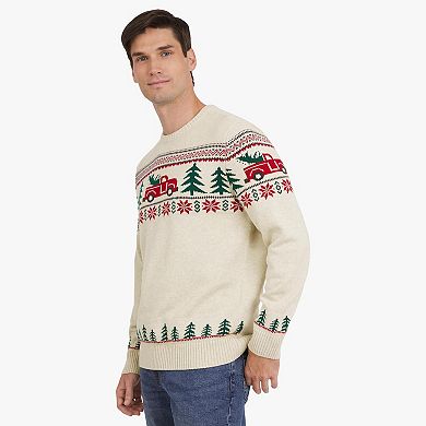 Men's Chaps Holiday Truck Crewneck Sweater