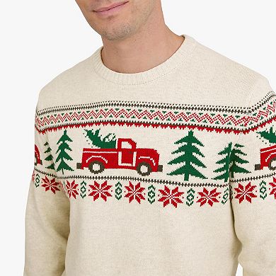 Men's Chaps Holiday Truck Crewneck Sweater