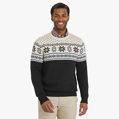 Men's Chaps Crewneck Snowflake Sweater