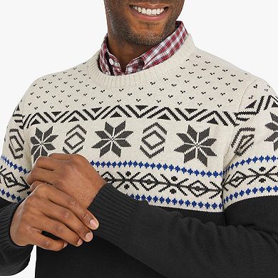 Men's Chaps Crewneck Snowflake Sweater