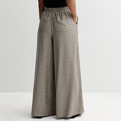 Juniors' SO® High Rise Flannel Wide Leg Pants