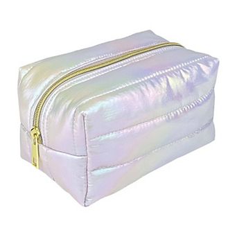 Iridescent Pink Cosmetic Bag