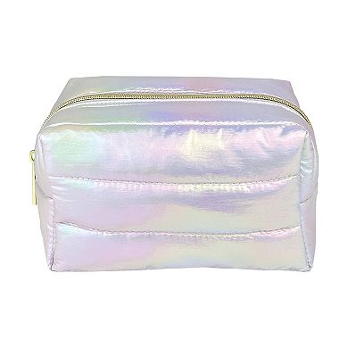 Iridescent Pink Cosmetic Bag