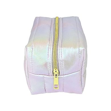 Iridescent Pink Cosmetic Bag