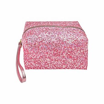 Glitter Pink Cosmetic Bag