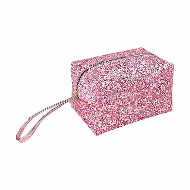 Glitter Pink Cosmetic Bag