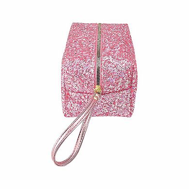 Glitter Pink Cosmetic Bag