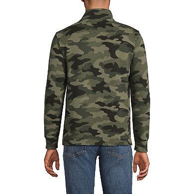 Men's Lands' End Bedford Rib Casual Quarter-Zip Sweater