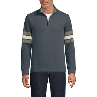 Men's Lands' End Bedford Rib Casual Quarter-Zip Sweater