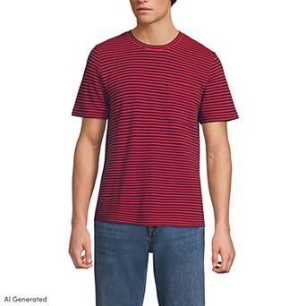 Men's Lands' End Short Sleeve Pocket Tee