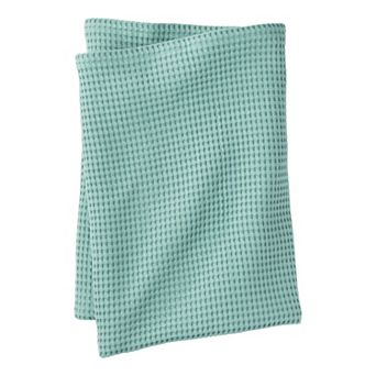 Lands' End Organic Cotton Waffle Blanket