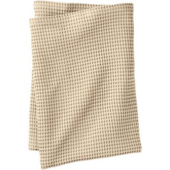 Lands' End Organic Cotton Waffle Blanket