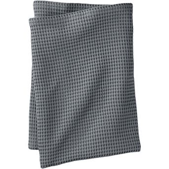 Lands' End Organic Cotton Waffle Blanket